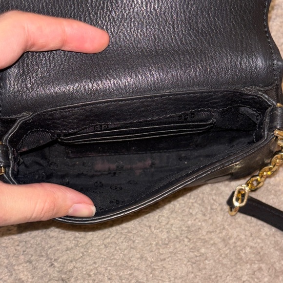 Black Leather Crossbody Bag - Picture 6 of 8